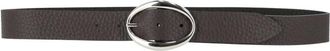 Orciani Zachte Dubbele Leren Riem 3 cm - Dames - Accessoires - Bruin - Maat: 80 CM Leer