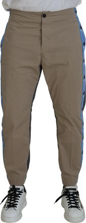 Dsquared2 Cotton Brown Gray Two Tone Men Casual Mens Pants (Pre-Owned)