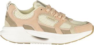 Twinset Pink Polyester Athletic Womens Sneakers