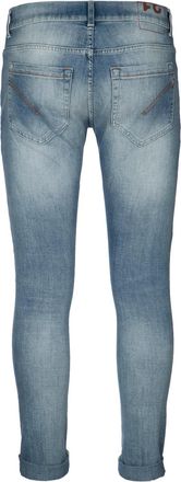 Dondup Mens Pantalone George - Light Blue Cotton - Size 29 (Waist)