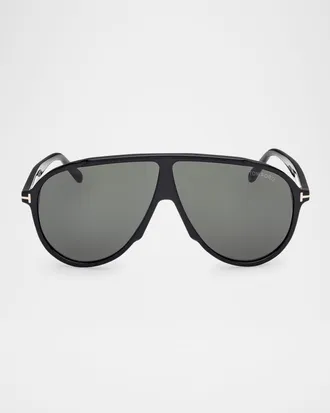 Tom Ford Men & apos;s Vladimir Acetate Aviator Sunglasses