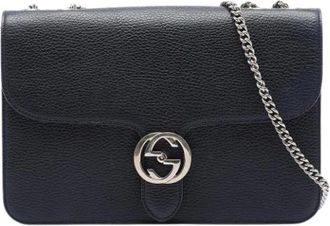 Gucci Pre-owned Cross Body Bags, female, Black, Size: ONE SIZE Pre-owned Crossbody Bag