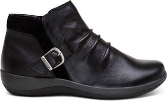 Aetrex Womens Luna Ankle Boot In Black