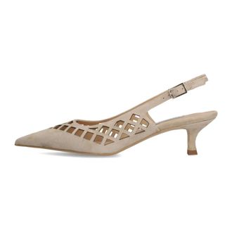 Stefano Lauran Slingbacks - Dames - Schoenen - Beige - Maat: 40 EU Su&egrave;de