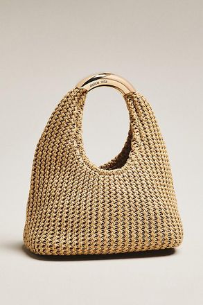 Dolce Vita Eveliser Raffia Mini Slouchy Bag