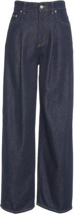 Department Five High-Waisted Wide-Leg Jeans With Elegant Pleats