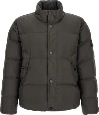 Stone Island Grey Quilted Regular Jacket