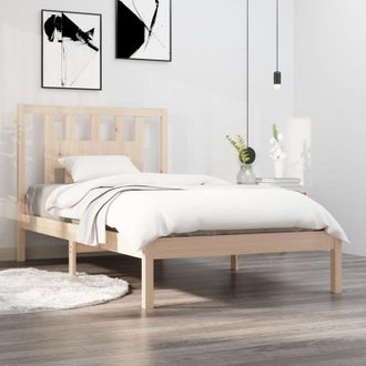 vidaXL Estructura De Cama De Madera Maciza De Pino 90x200 Cm Vidaxl