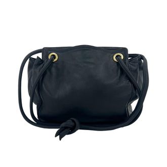 Loewe Navy Leather Shoulder Bag Tote Bag (Pre-Owned)