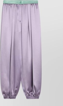 Valentino silk wide-leg track pants