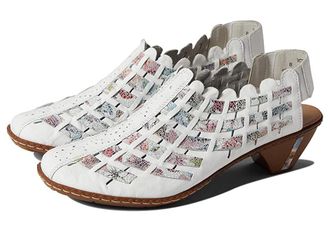 Rieker 46778 Sina 78 Womens Slip on Shoes Weiss/Ice : EU 36 (US Womens 5.5-6) M, Leather