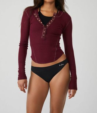 Free People One Of The Girls Henley In Acai