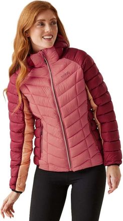 Regatta Womens/Ladies Dalent Quilted Hooded Jacket (16 UK) (Rumba Red/Mineral Red)