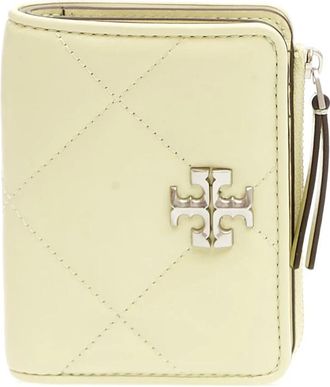 Tory Burch Nappa Portemonnee - Dames - Portefeuilles - Groen - ONE Size - Leer - Accessoires