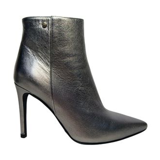 Pollini Heeled Boots, female, Gray, Size: 11 US stivali e stivaletti Nappa