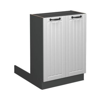 Vicco Isola cucina Fame-Line, Bianco casa di campagna, 60 cm senza piano di lavoro Vicco