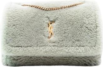 Saint Laurent Borsa a spalla reversibile in pelliccia e camoscio Pre-owned - - Pre-owned - Donna - Grigio - ONE SIZE