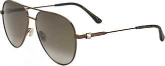 Jimmy Choo London Womens 60 mm Green Sunglasses