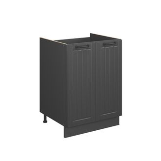Vicco Mueble Bajo Para Fregadero Fame-line, Gris Oscuro/antracita, 60 Cm, Vicco