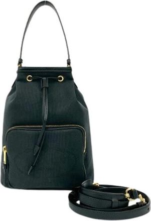 Prada Pre-owned Bucket Bags, female, Black, Size: ONE SIZE Pre-owned Bucket Bag