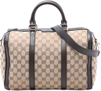 Gucci Pre-owned Womens Medium Gg Canvas Joy Boston Bag - Tan Textile - One Size