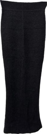 Rick Owens Porterville Pillar maxi-rok in zwart kasjmier