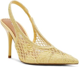 Steve Madden Andromeda Womens Shoes Yellow Crochet : 7.5 M, Textile