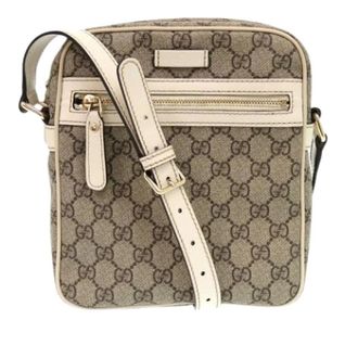 Gucci Pre-owned Cross Body Bags, female, Beige, Size: ONE SIZE Pre-owned Canvas Crossbody Bag