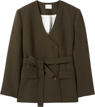 Claudie Pierlot Blazer con cintura - Verde