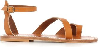 K.Jacques Anaelle Pul Sandal - Dames - Sandalen - Beige - 41 EU - Leer - Schoenen