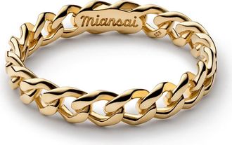 Miansai Cuban Link Ring in Gold Vermeil Polished at Nordstrom, Size 11