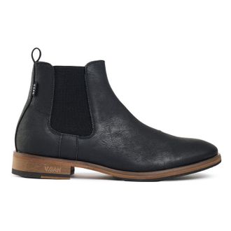 V.Gan Mens Vegan Cardamom Chelsea Boots - Black - Size UK 7
