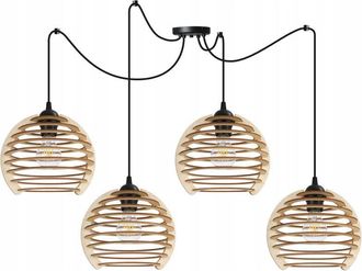 OEM L&aacute;mpara Colgante, L&aacute;mpara De Techo, Madera, Pantalla Led