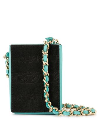 Chanel 2001 mini chain pouch - Black