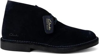 Clarks Blauwe Su&egrave;de Chukka Veterschoenen - Heren - Veterlaarzen - Blauw - 43 EU - Su&egrave;de - Schoenen