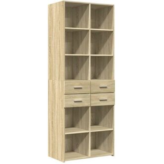 vidaXL Highboard Sonoma Oak 70x42.5x185 cm Engineered Wood Vidaxl