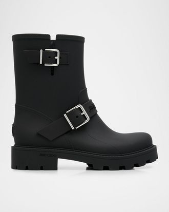 Jimmy Choo London Biker TPU Mid-Calf Rain Boots