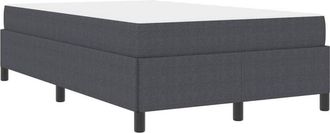 vidaXL Bed Frame Dark grey 120 x 200 cm Corduroy fabric Vidaxl