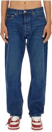 Off-white Straight Jeans - Heren - Regular Fit Jeans - Blauw - W32 - Jeans