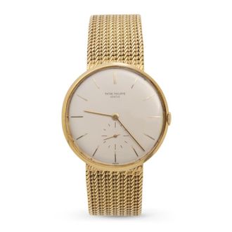 Patek Philippe Pre-owned Patek Philippe Calatrava Hand Wind Silver Dial Unisex Watch 3516