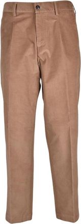 Officina36 Pantalone - Heren - Nette broeken - Bruin - XL - Katoen - Broeken