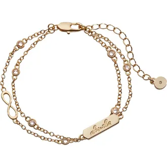 Alex and Ani Abuela Infinity Adjustable Chain Bracelet in Gold at Nordstrom