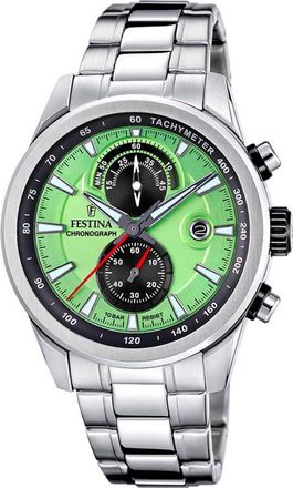 Festina F20694-3 Mens Timeless Chronograph Watch - Silver - One Size