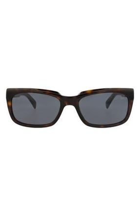 Dunhill 57mm Square Sunglasses in Havana Havana Grey at Nordstrom Rack