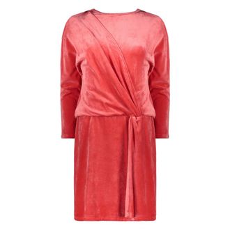 Alberta Ferretti Mini Dress in Velvet - female - Alberta Ferretti - Short Dresses - Red - S - Dresses