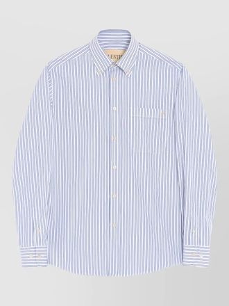 Valentino Garavani valentino cotton shirt vgold striped design