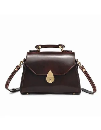 OLD TREND Laurel Genuine Leather Classic Everyday Satchel in Brown at Nordstrom
