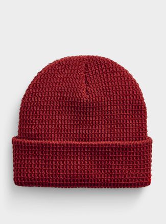 Le 31 Mens Solid textured Tuque Hat