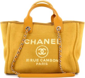 Chanel Borsa tote Deauville NM piccola - Oro