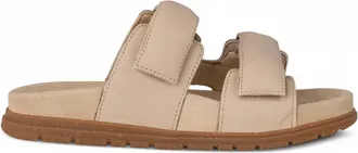 Woden Womens Lisa Leather Sandal In Coffee Cream